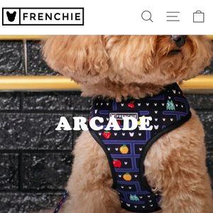 🐶🎮 DISCONTINUED‼️ Frenchie brand Arcade reversible harness (medium)